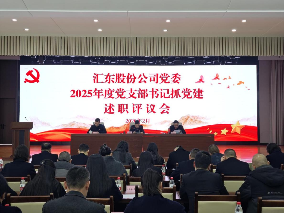 锚定党建引领 夯实发展根基 | 汇东股份公司党委召开2025年度党支部书记抓党建述职评议会议
